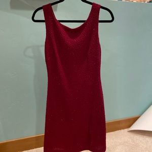 Sparkly Red Cocktail Dress